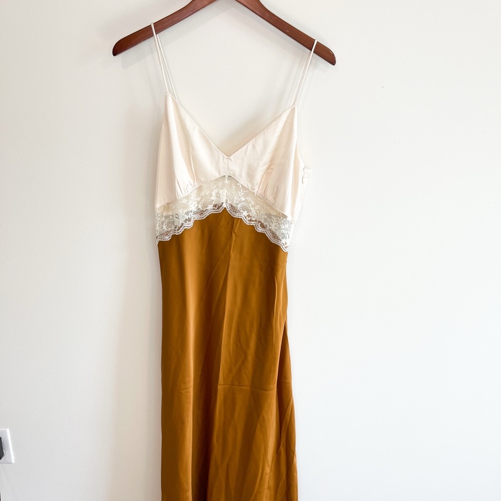 Abercrombie & Fitch Lace Slip Dress- size medium tall New With Tags